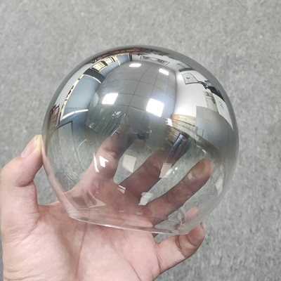 Pantalla para lámpara de vidrio plateado galvanizado