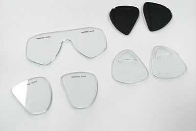 Lentes para máscara de buceo