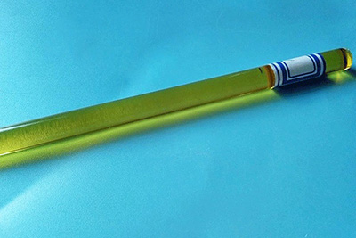 Varilla de vidrio amarillo 