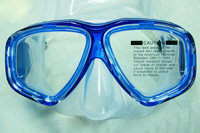 Lentes planos para buceo  